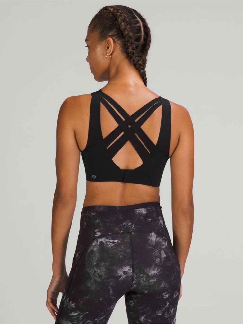 NWT- lululemon Enlite Bra, Weave Back, Black Wireless High Support Bra, 32DD